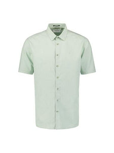Shirt Short Sleeve Solid With Linen