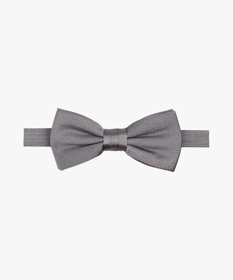 BOWTIE SILK WOVEN GREY