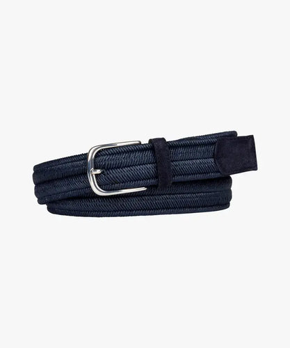 BELT HERRINGBONE NAVY