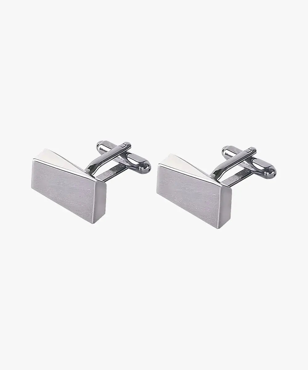 CUFFLINK SHINY GUN METAL