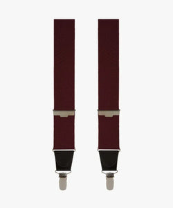 BRACES SOLID BORDEAUX