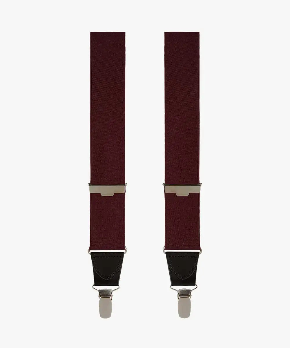 BRACES SOLID BORDEAUX