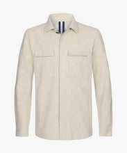 Afbeelding in Gallery-weergave laden, OVERSHIRT COTTON LINEN BEIGE