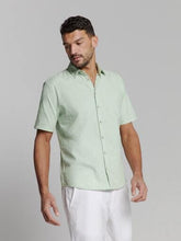 Afbeelding in Gallery-weergave laden, Shirt Short Sleeve Solid With Linen