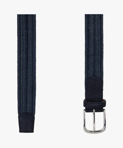 BELT HERRINGBONE NAVY