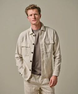 OVERSHIRT COTTON LINEN BEIGE