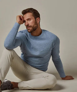PULLOVER CREW NECK LIGHT BLUE