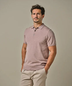 POLO SS DARK PINK