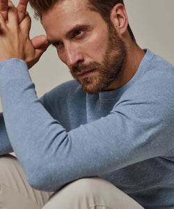 PULLOVER CREW NECK LIGHT BLUE