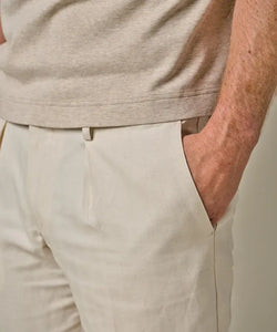 TROUSER HERRINGB RLX OFFWHITE