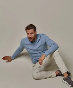 PULLOVER CREW NECK LIGHT BLUE