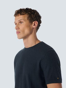 T-Shirt Crewneck Solid Jacquard