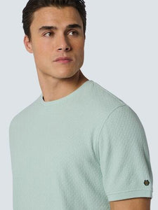 T-Shirt Crewneck Solid Jacquard